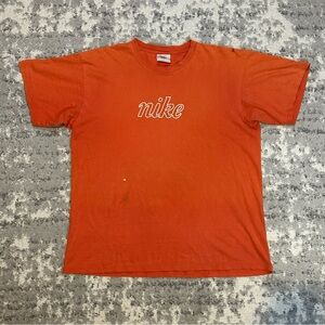 Y2K Nike Distressed Orange Tee